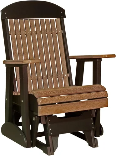 Vista 8 de Furniture Barn USA Poly Lumber - Planeador clásico de 2 pies, caoba antigua multicolor (Antique Mahogany)