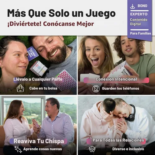 Vista 4 de TALKING POINT CARDS Profundiza tu conexión con 200 tarjetas de conversación divertidas y atractivas para parejas. Construye intimidad, fortalece tu
