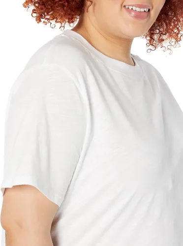 Vista 3 de The Drop Camiseta corta de manga corta con cuello redondo Sydney para mujer