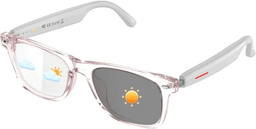 Vista 9 de Lentes inteligentes AI con cámara 4K, gafas de grabación HD de 8 MP con sonido de oído abierto, traducción en tiempo real, asistente inteligente