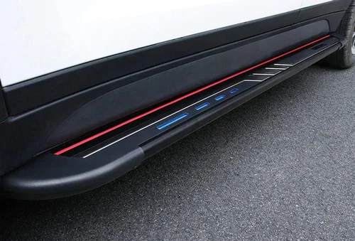 Vista 4 de 2 barras Nerf negras para estribos Nissan X-Trail Rogue T33 2021-2023