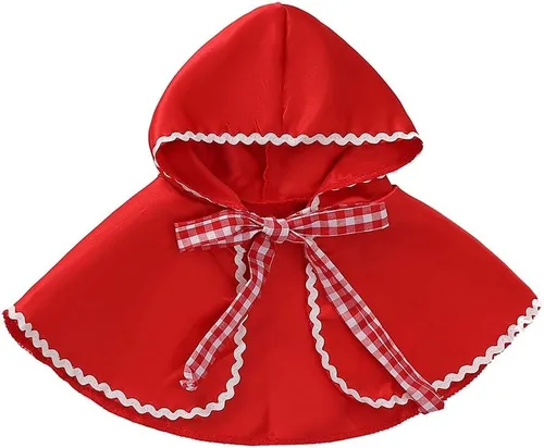 Vista 5 de MYRISAM Disfraz de Caperucita Roja de Lujo para Niñas con Capa para Halloween, Cuento de Hadas, Disfraz de Cuento de Hadas