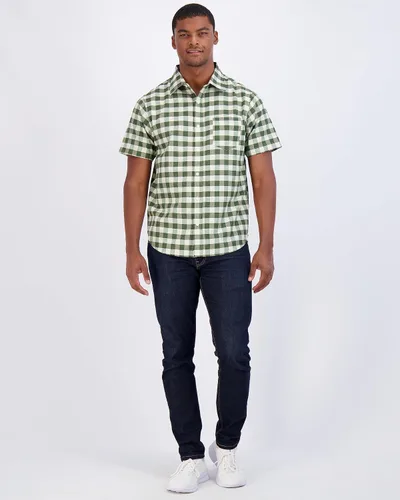 Vista 5 de Paquete de 3 camisa clásica de manga corta con botones y bolsillo frontal para hombre (disponible en tallas grandes y altas)