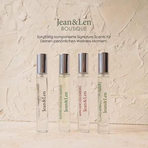 Vista 5 de Jean & Len Scent Experience Romero y jengibre, Eau de Toilette con fragancia de romero y jengibre, práctico mini perfume, ideal para llevar, botella