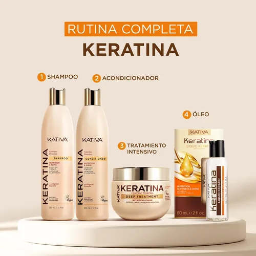 Vista 6 de Kativa Keratina Líquida - Aceite de Keratina Capilar, 2.0 fl oz