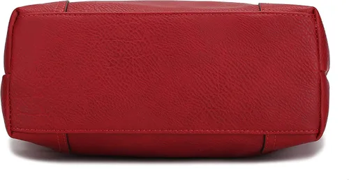 Vista 17 de MKF Collection Mia K - Bolso Hobo para mujer, de piel vegana, bolso de hombro holgado, bolso con asa superior