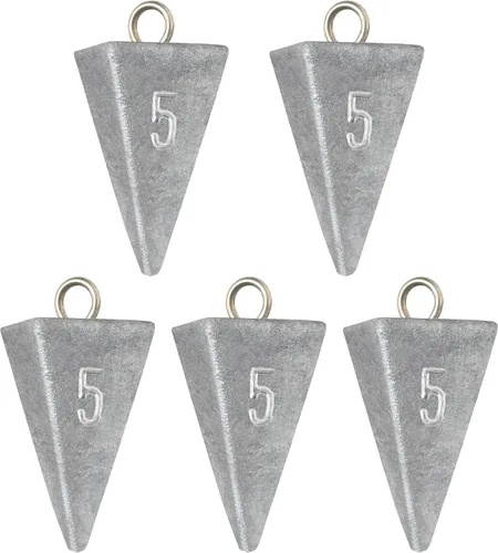 Vista 10 de BLUEWING Pyramid Sinkers Pesas de pesca de plomo 1oz, 2oz, 3oz, 5oz, 8oz, 10oz, 12oz, 16oz, 32oz para agua salada