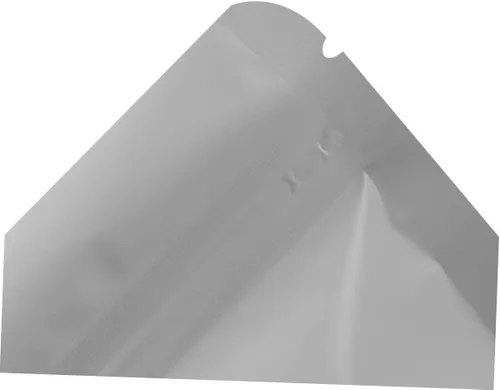 Vista 7 de 100 bolsas aluminizadas con cremallera con ventana transparente, bolsas selladas para alimentos blancos para almacenamiento para frutos secos, té