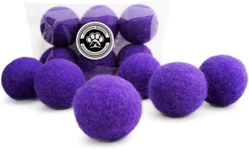 Vista 10 de Juguetes de lana para gatos – Pelotas de juguete de fieltro para mascotas pequeñas para buscar y jugar – Bola de lana silenciosa ecológica