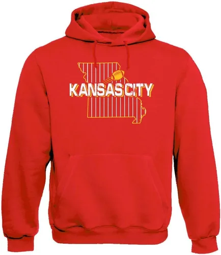 Vista 41 de Xtreme Apparrel Team Field Map Men's Hoodie Sweatshirt for Football Fans