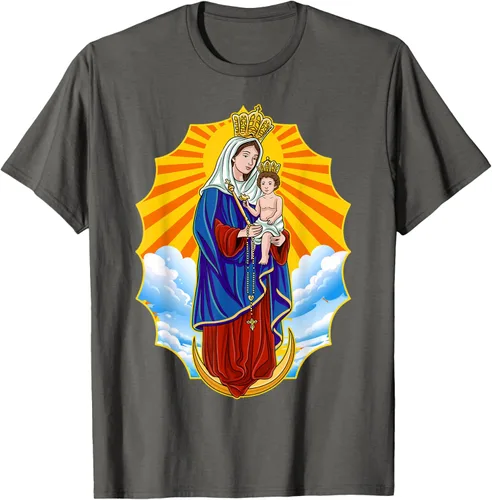 Vista 65 de Chinita Chiquinquira Venezuela Maracaibo Virgen Chiquinquira Chinita Zulia Camiseta negra