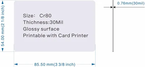 Vista 3 de Paquete de 10 tarjetas inteligentes inteligentes RFID de 1K compatibles con Mi-fare Classic 1K 13.56MHz 14443A, tarjeta blanca, tarjetas clave