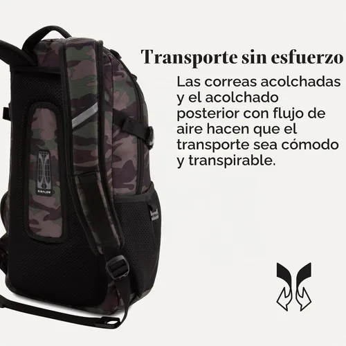 Vista 5 de SwissGear 3598 - Mochila estrecha de día, Camuflaje/Verde