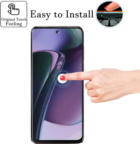 Vista 4 de Protectores de pantalla para Motorola Moto G 5G 2025 (paquete de 3), película de vidrio templado 9H para Motorola Moto G 5G 2025, antiarañazos