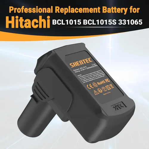 Vista 2 de Shentec Batería de 10.8V-12V 2500mAh compatible con Hitachi BCL1015 Compatible con: Shentec 10, V 2500mAh, iones de litio, batería de repuesto