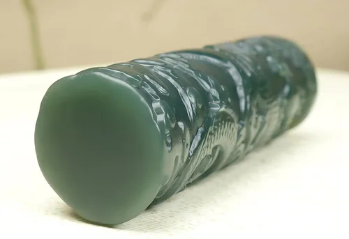 Vista 5 de China Natural Hetian Nefrita Verde Jade Tallado Dragón Real Colgante Amuleto