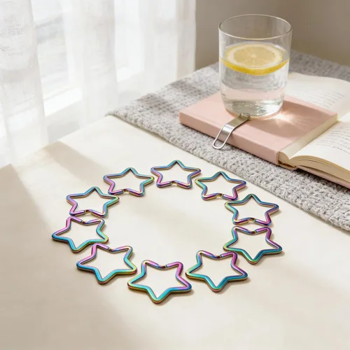 Vista 7 de 10pcs Key Chains Rings