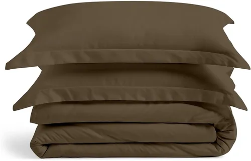 Vista 14 de Cosy House Collection Juego de funda de edredón de lujo de 2 piezas, mezcla de rayón derivado del bambú, ropa de cama ultrasuave, protector de Crema