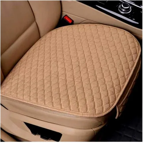 Vista 11 de Funda de cojín para asiento de automóvil con bolsillo pequeño, ajuste universal, tela acolchada, alfombrilla transpirable para conducción, 2