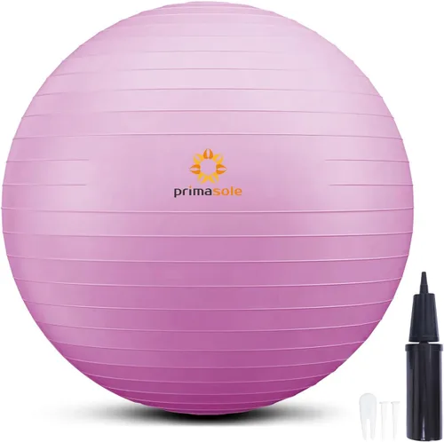 Vista 10 de Primasole Pelota de ejercicio para equilibrio, estabilidad, fitness, entrenamiento, yoga, pilates en casa, oficina y gimnasio, pelota de parto