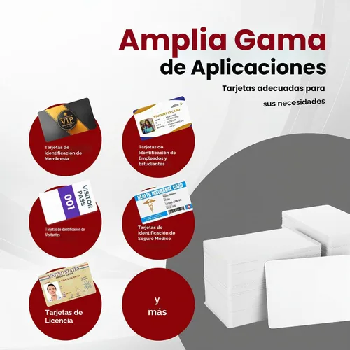 Vista 4 de CR80 30 Mil Calidad Gráfica Paquete de 500 Tarjetas de PVC