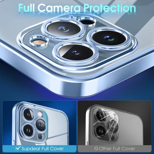 Vista 300 de Supdeal Funda cristalina transparente para iPhone 11, [No se amarillea] [Protección de la cámara] [Probado contra caídas de grado militar] Funda
