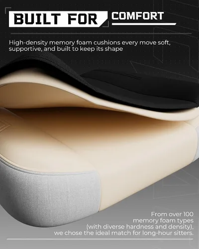Vista 6 de GTPLAYER Sillas de juegos para adultos, asiento ergonómico grande y alto para juegos con reposapiés y soporte lumbar, cómoda silla de oficina