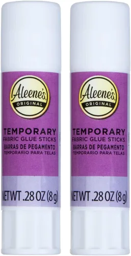 Vista 3 de Aleene's Barras de pegamento temporales para tela sin coser, paquete de 2 unidades de .28 onzas