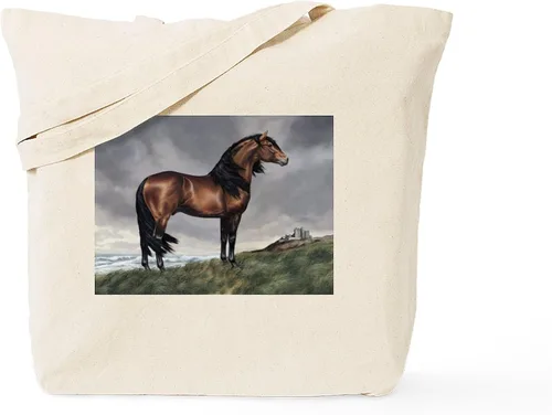 Vista 37 de CafePress Id Rather Be Riding! Bolsa de mano de caballo Bolsa de lona natural, bolsa de compras de tela, Caqui