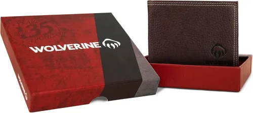 Vista 8 de WOLVERINE Men's Bifold Leather and Canvas Wallets