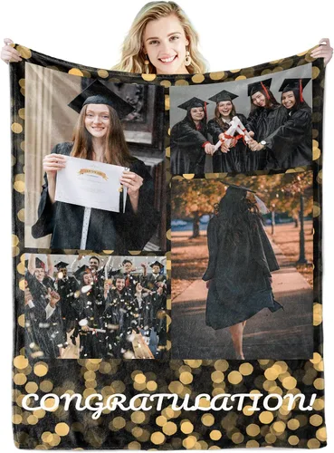 Vista 11 de Youltar Regalos personalizados para el día de la madre para mamá, manta de fotos personalizada de hija e hijo, 6 collages de fotos de 30 x 40