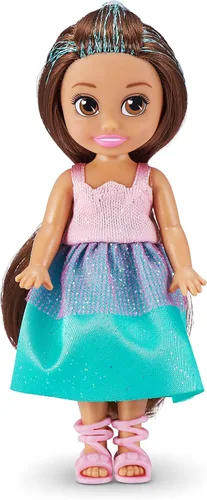 Vista 4 de Sparkle Girlz ZURU - Juego de muñeca y mascota de princesa (rosa y gato) de 2 mascotas, peinado para niños, perros, gatos, unicornio, juguetes