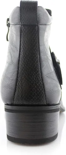Vista 7 de Ferro Aldo Alejandro MFA606326 - Botas de vestir de espuma viscoelástica para hombre, estilo casual, con hebilla de alta occidental, botas de vestir