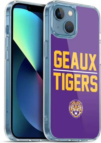 Vista 148 de Head Case Designs Funda de gel suave con licencia oficial de la Universidad Estatal de Louisiana LSU Camou compatible con Apple iPhone 7 Plus/iPhone