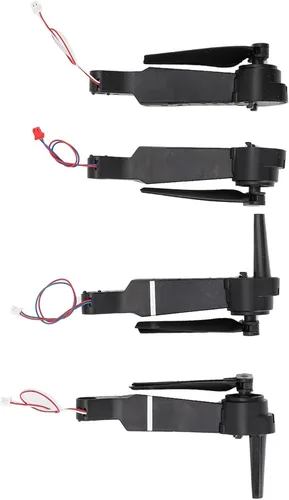 Vista 8 de RiToEasysports Piezas de drones, 4PCS Drone Motor Brazos con Hélices Drones de Plástico Marco Partes para E88 E99 E10 RC Cuadricóptero Plegable