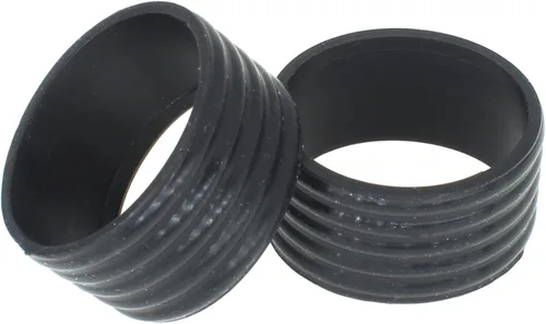 Vista 6 de FDXGYH Agarre para raqueta de tenis, anillo de goma con agarre antideslizante para raqueta de tenis de bádminton absorbente en su lugar, color negro