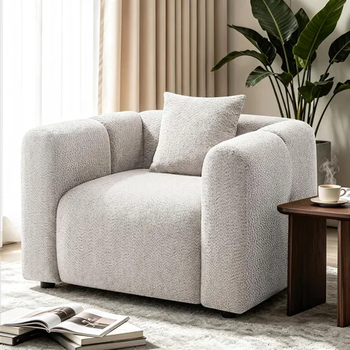 Vista 9 de VANOMi Juego de sofá modular seccional extragrande en forma de nube con sofá de 95" y sillones de 42" para sala de estar, juego de muebles tapizados