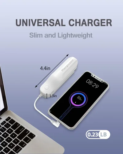 Vista 9 de Hanpusen Battery Pack for Oculus Quest 2, 5000mAh Portable Charger for Meta Oculus Quest 2 Accessories, Compatible with Quest 2 Oculus Original