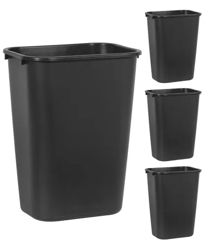 Vista 5 de Pearington SitFree Taburete tambaleante de altura ajustable y Rubbermaid Commercial Products 41QT/10.25 galones, contenedor de basura negro
