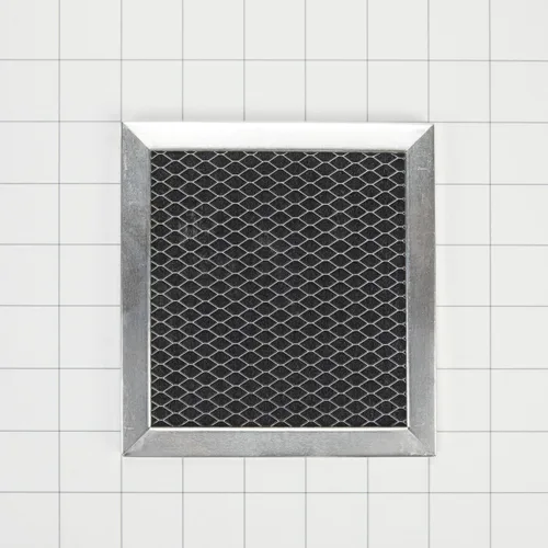 Vista 2 de Whirlpool 8206230A Filtro de carbón original OEM para microondas sobre el rango - Sustituye 8206230, 8206230ARP