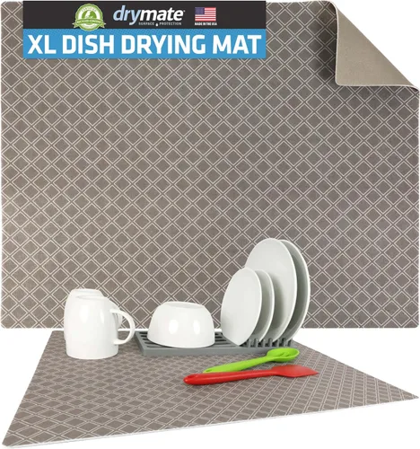 Vista 16 de Drymate Tapete para cafetera, (accesorio de barra de estación de café) protege las encimeras de cocina de derrames, manchas y arañazos, absorbente