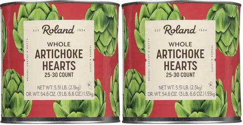 Vista 7 de Roland Foods Corazones de alcachofa extra grandes, 25-30 unidades, 5 libras 8 onzas