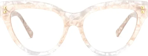 Vista 10 de Zeelool Gafas de ojo de gato con estilo para las mujeres Gafas elegantes Cascata ZOA01858