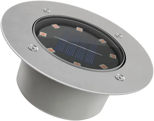 Vista 5 de jojofuny Luces solares de tierra al aire libre Luces de jardín Lámpara enterrada Lámpara de césped No requiere cableado