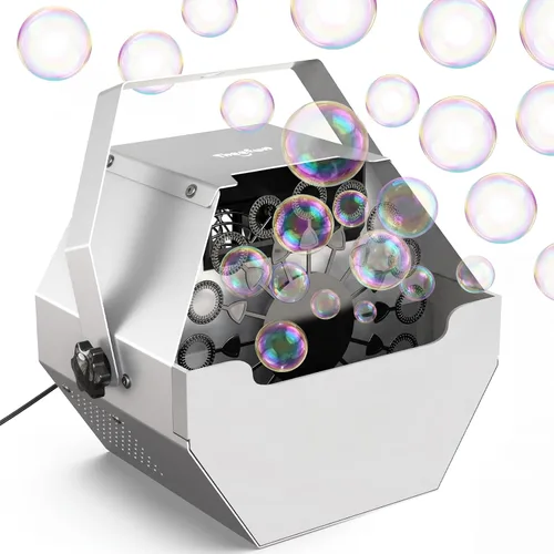 Vista 8 de Theefun Máquina de burbujas 750ML Control manual Metal Bubble Soplador Enchufe negro