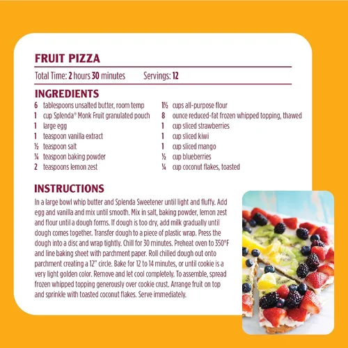 Vista 5 de Splenda Monk Fruit - Edulcorante granulado a base de plantas sin eritritol, sustituto del azúcar, 3.8 onzas (paquete de 1)