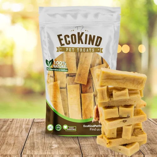 Vista 9 de EcoKind Premium Gold Yak Cheese Masticables para Perros del Himalaya, golosinas saludables para perros pequeños, totalmente naturales, masticables