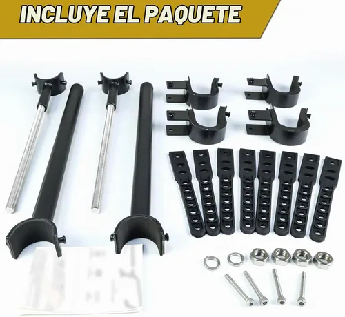 Vista 9 de StarknightMT UTV Gun Rack Overhead Holder Adjustable Fits 21"-27" Spacing