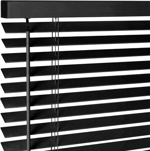 Vista 25 de Persianas de madera real de 2 pulgadas para ventanas de interior, persianas venecianas opacas de madera maciza, tamaño personalizado, color cereza