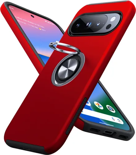Vista 21 de JAME Funda delgada para Google Pixel 7 Pro, soporte de anillo a prueba de Azul